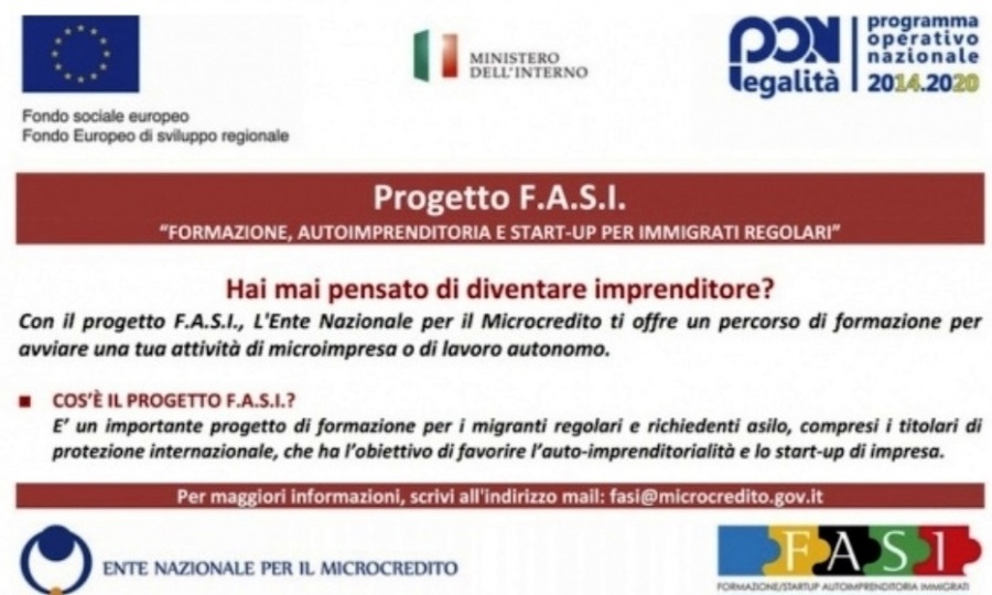 Iniziato Corso formazione progetto F.A.S.I. promosso da Ente "Microcredito", con "Umana Solidarietà"